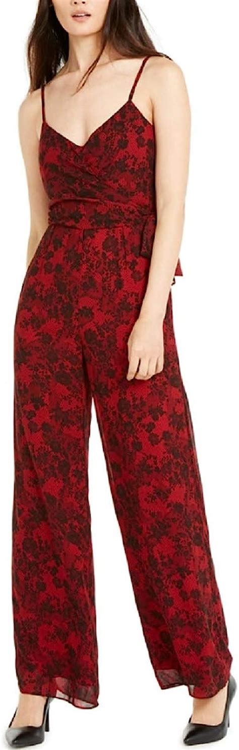 michael kors jumpsuit red